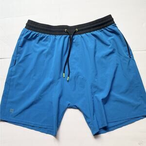 Grand AC Mens Blue Drawstring Waist Pockets Bottom Swim Trunks Size XL Preowned